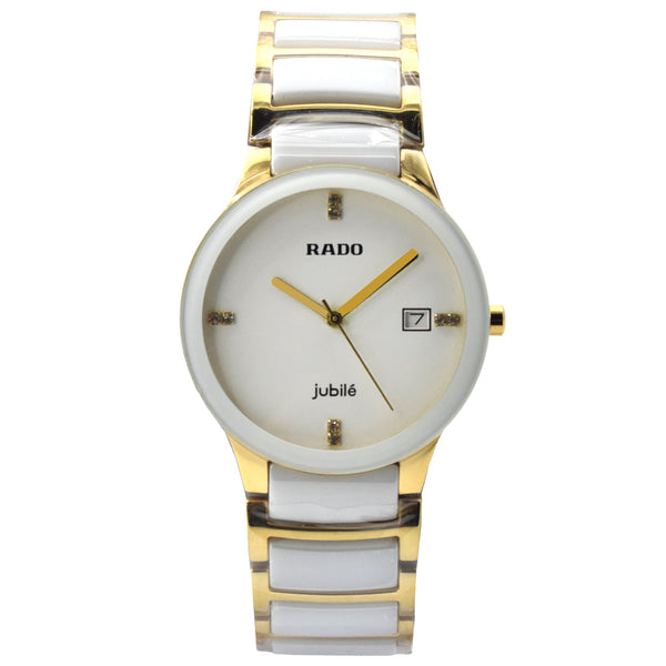 Luxury Men's Ceramic Steel Quartz Watch with Sapphire Crystal Display