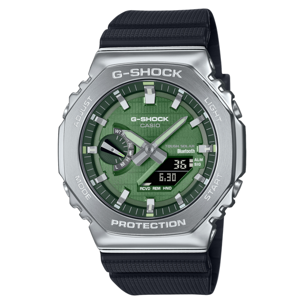 G-SHOCK G-STEEL 2100 Series Tough Solar Bluetooth Octagonal Metal Watch