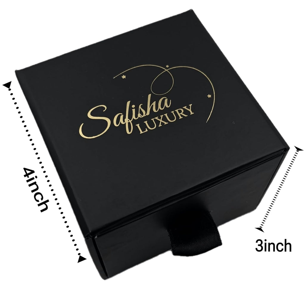 Safisha Men's Luxury Diamond Plated Rose Gold Rotating Dial Water-Resistant Watch