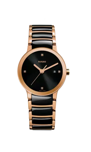 Luxurious Rado Centrix Diamond Quartz 28mm Stainless Steel Women's Dress Watch