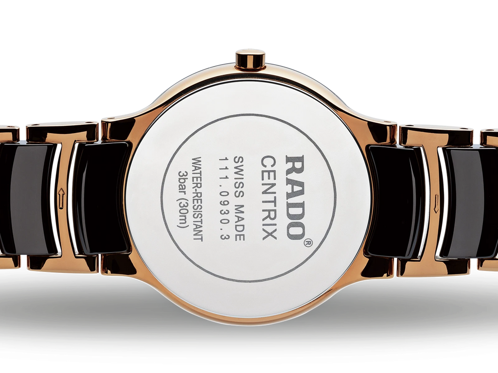 Luxurious Rado Centrix Diamond Quartz 28mm Stainless Steel Women's Dress Watch