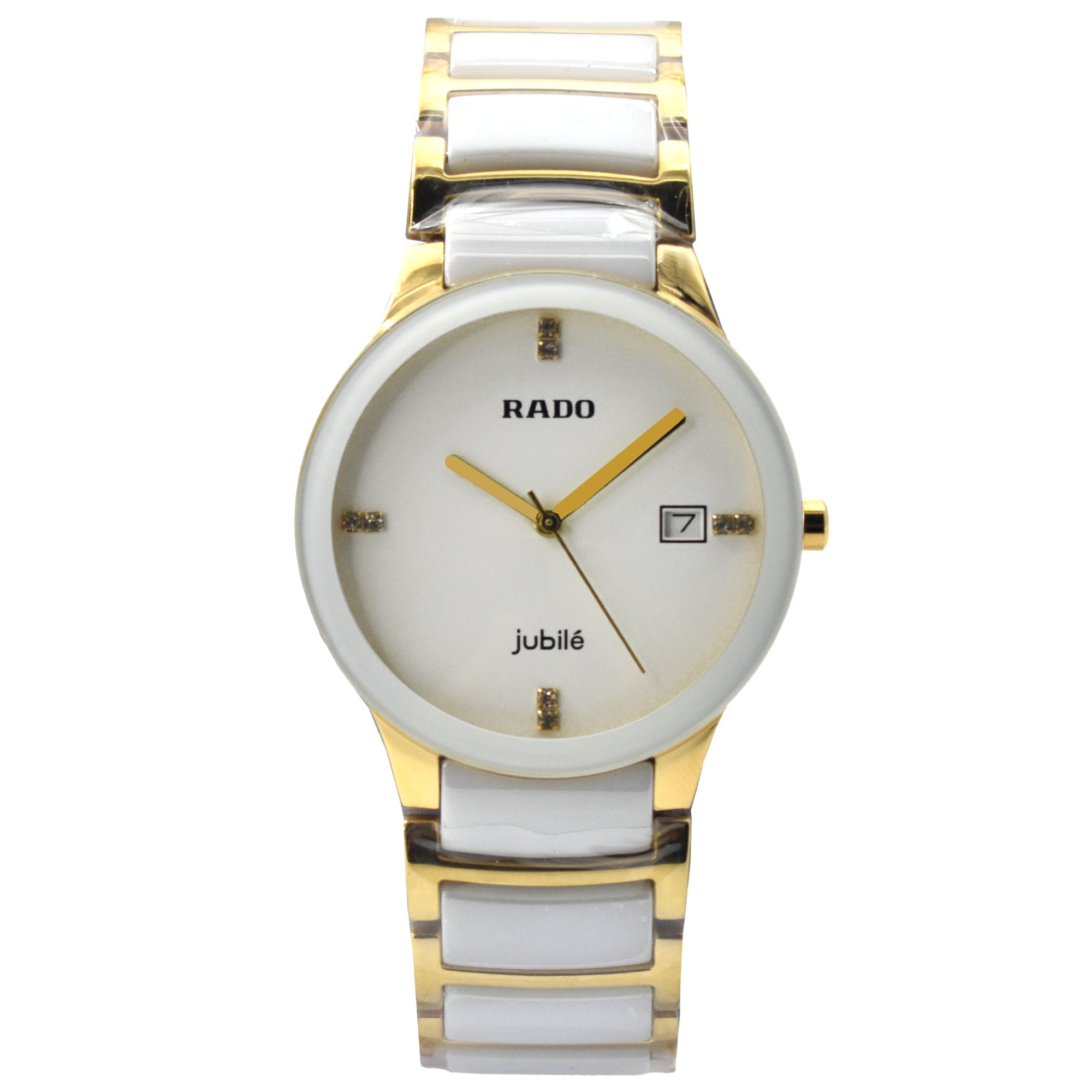 Luxury Men's Ceramic Steel Quartz Watch with Sapphire Crystal Display