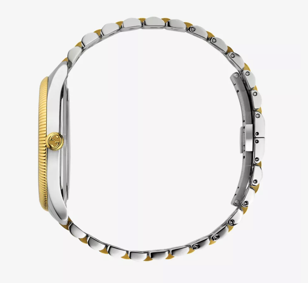 Gucci Women's G-Timeless YA126356 Yellow Gold PVD Stainless Steel Automatic Watch