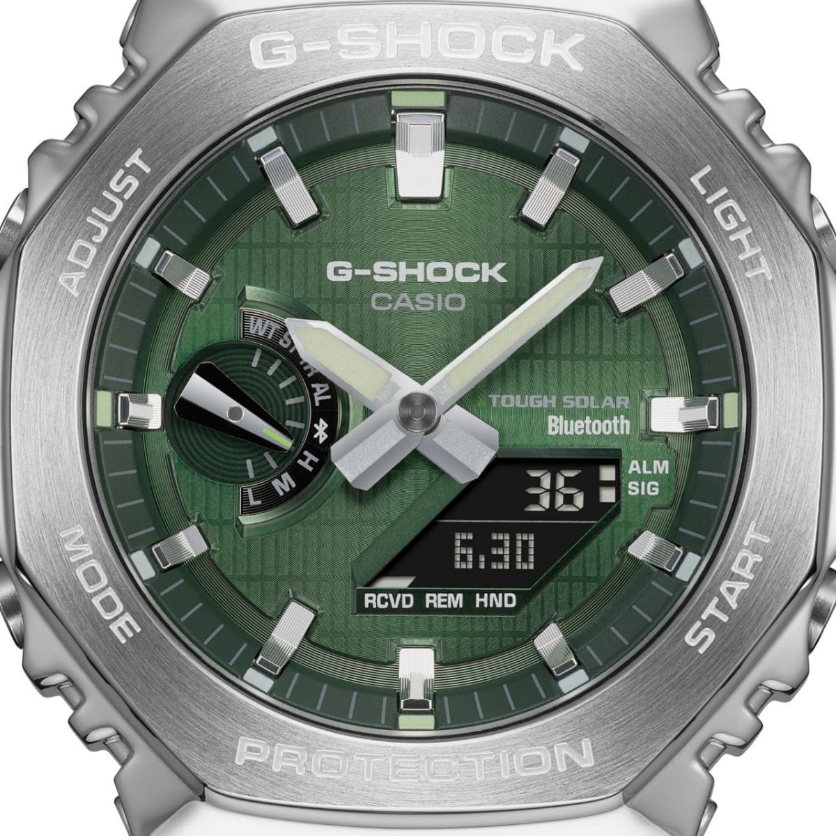 G-SHOCK G-STEEL 2100 Series Tough Solar Bluetooth Octagonal Metal Watch