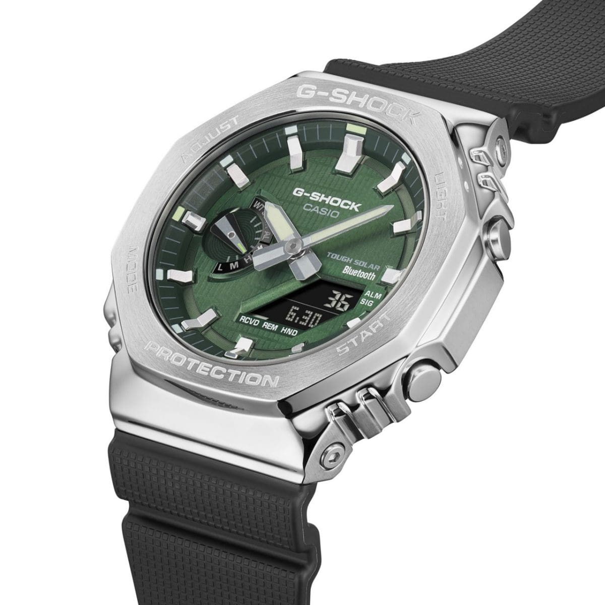 G-SHOCK G-STEEL 2100 Series Tough Solar Bluetooth Octagonal Metal Watch