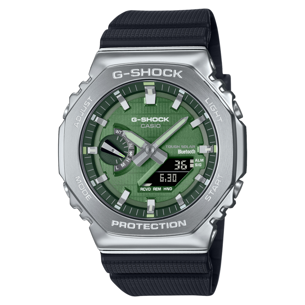 G-SHOCK G-STEEL 2100 Series Tough Solar Bluetooth Octagonal Metal Watch