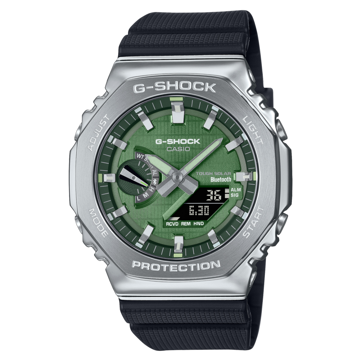 G-SHOCK G-STEEL 2100 Series Tough Solar Bluetooth Octagonal Metal Watch