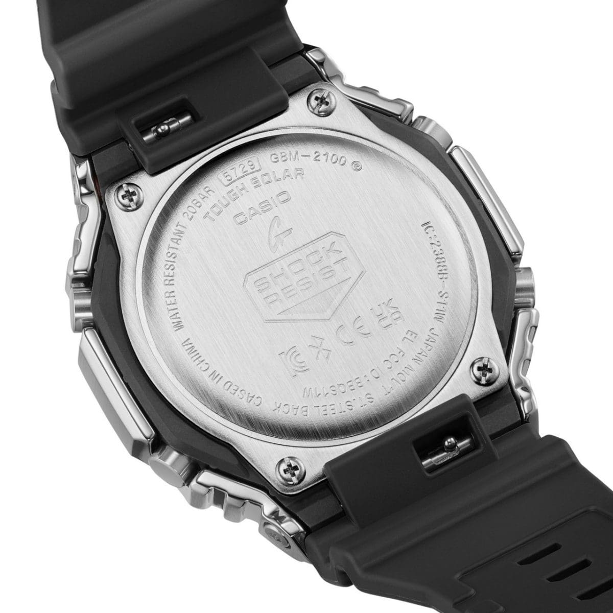 G-SHOCK G-STEEL 2100 Series Tough Solar Bluetooth Octagonal Metal Watch