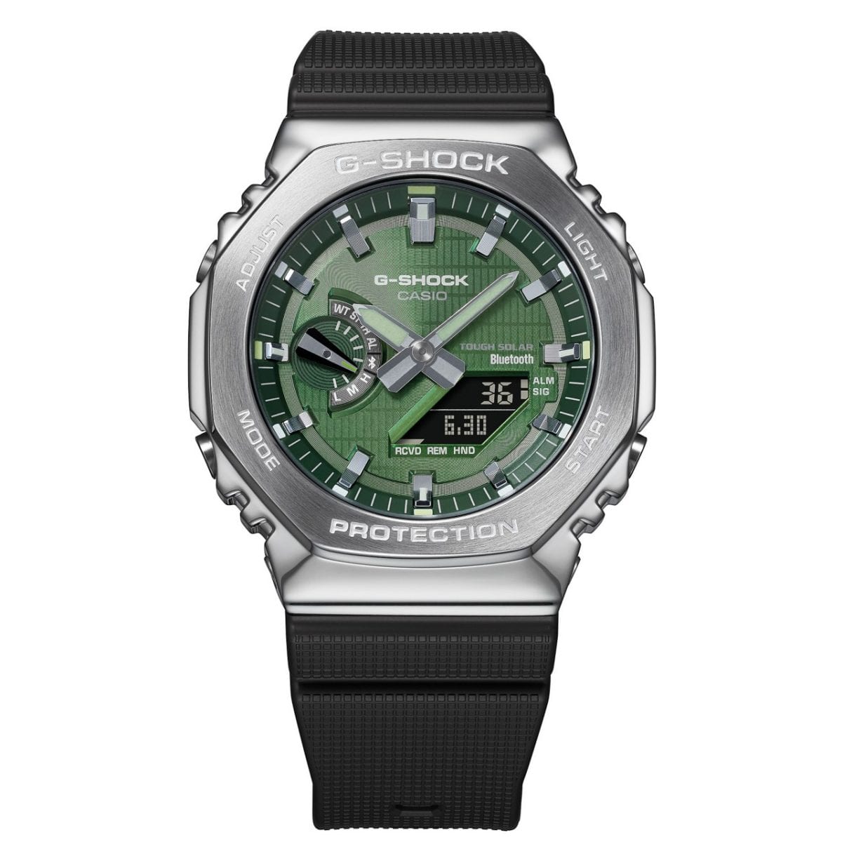 G-SHOCK G-STEEL 2100 Series Tough Solar Bluetooth Octagonal Metal Watch