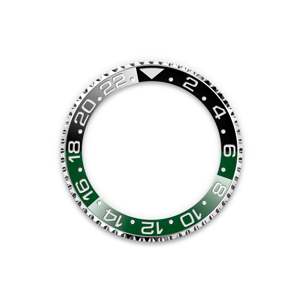 Rolex GMT-Master II Oystersteel Green Black Ceramic Bezel Travel Watch